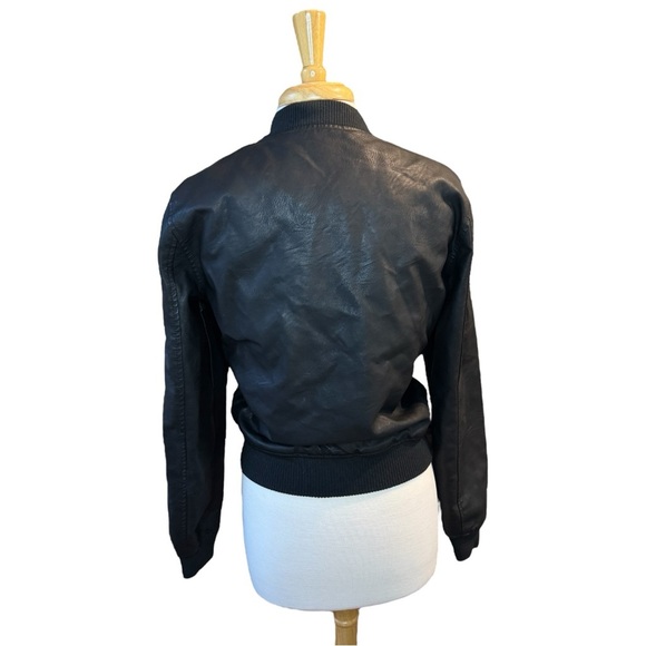 Ci Sono Classic Black Bomber Jacket - Picture 3 of 4